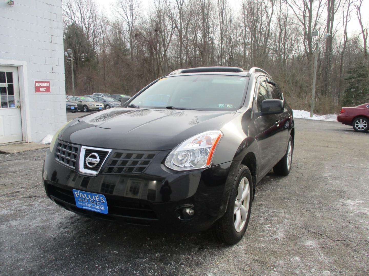 2009 BLACK Nissan Rogue S AWD (JN8AS58V99W) with an 2.5L L4 DOHC 16V engine, CVT transmission, located at 540a Delsea Drive, Sewell, NJ, 08080, (856) 589-6888, 39.752560, -75.111206 - Photo#0